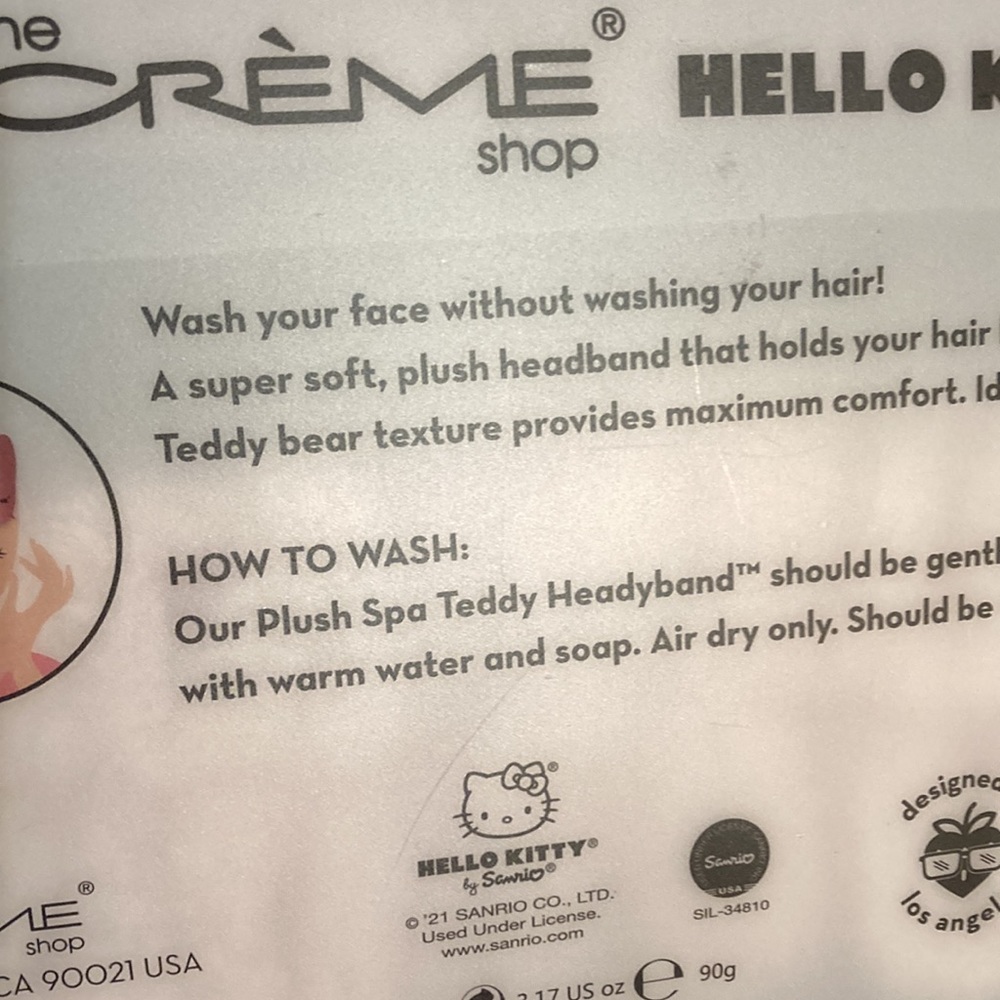 NWT The Crème Shop Hello Kitty Plush Spa Teddy H - Picture 9 of 9